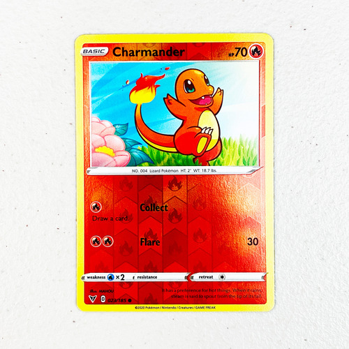 Mint Charmander Reverse Vivid Voltage Cartas Pokemon Tcg Charmander Reverse Vivid Votlage Inglés (Usado)