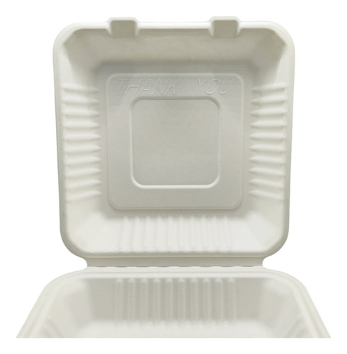 Contenedor Biodegradable 9x9 Bagazo De Caña 100 Pzs Especial