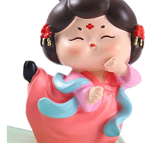 Estatua De Niña De La Dinastía Tang, Soporte Para Rosa