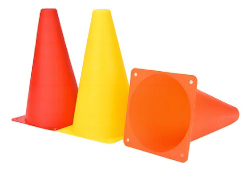 Edu-020 Cono Señalización Plástico 12 Piezas 23 Cm Eduplas