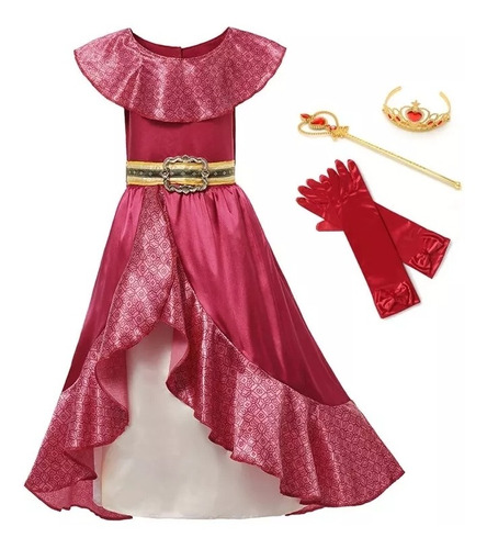 Disfraz Elena De Avalor C/accesorios .princesa Figura 