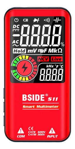 Voltímetro Ncv Light Data Live Lcd 9999 Line Hold Test