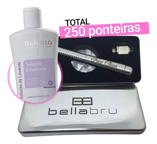 Kit Caneta Face Clean Vácuo 250 Ponteiras, Amolecedor Cravos