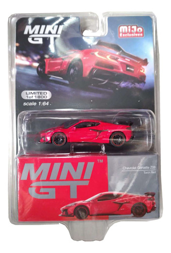 Mini Gt Chevrolet Corvette Z06 Torch Red No. 477