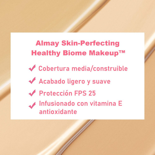 Base de maquillaje líquida Almay Almay Skin Perfecting™ tono light - 30mL