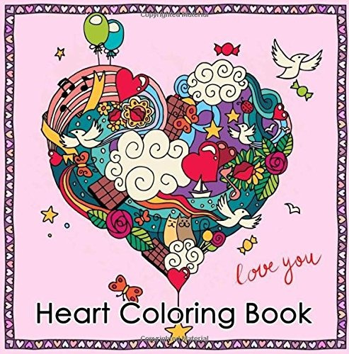 Heart Coloring Book Heart Coloring Book For Women Ladies Gir