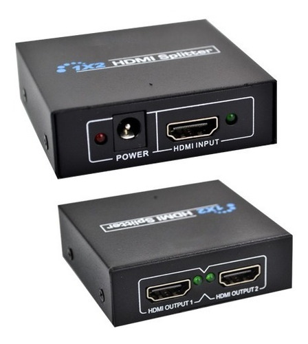 Splitter 1x2 Distribuidor De Sinal Hdmi 3d Duplicado Tv