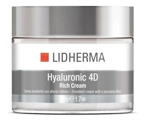 Lidherma Hyaluronic 4d Rich Cream Hialuronico Arrugas Noche