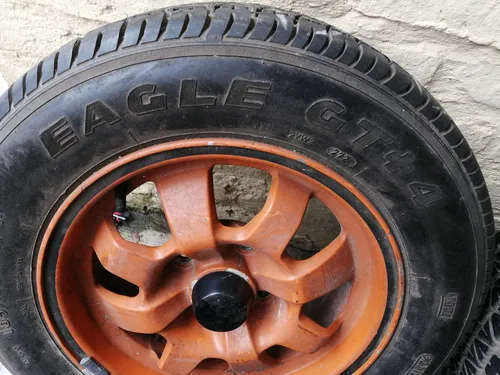 Llantas De Aleación Porsche 924 Rodado 14x6 Pase 4x100 Naranja (Usado)