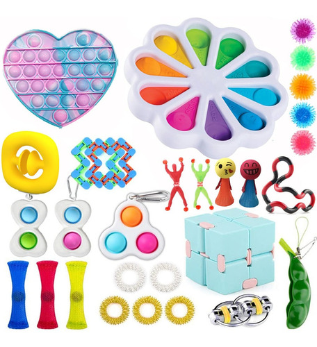 31 Fidget Toys Complete Pop It Barato Antistress Shipping