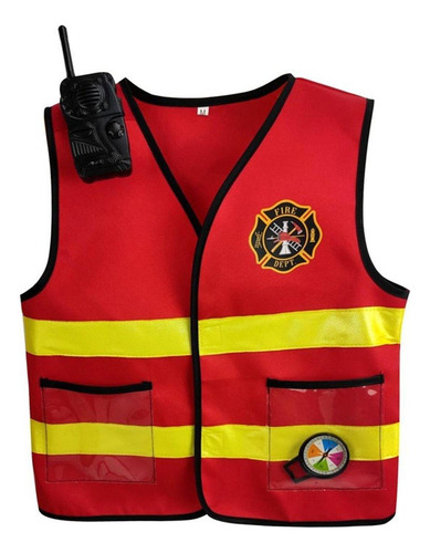 Nuevo Chaleco De Bombero For Niños, Juguete De Simulación,