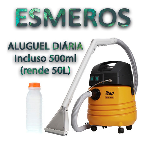 5 Diárias Aluguel De Extratora Wap Carpet Cleaner + 500ml