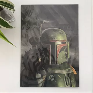 Star Wars Darth Vader Cuadros Boba Fett Cuadro Mdf 20 Soles