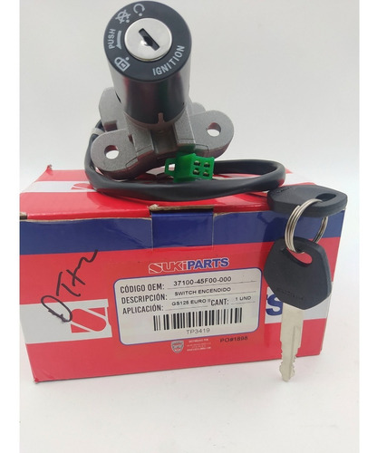 Switch De Encendido Gs-125 Euro I I Tipo Original Sukiparts