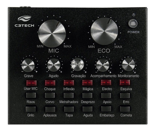 Imagem 3 de 4 de Placa De Som Streaming C3tech Mx-50bk Preto
