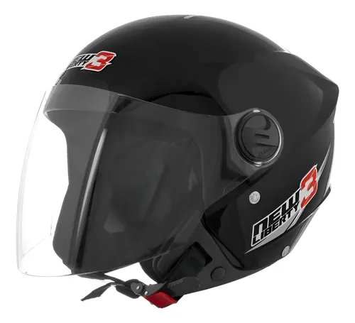 Capacete Moto Aberto New Liberty Three Viseira Cristal — foto 1