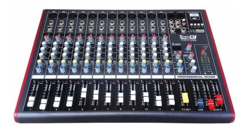 Mixer Pro Dj Ch-12 Usb Consola Pasiva Mezclador Bluetooth