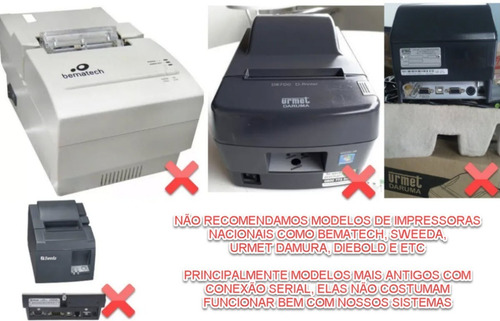 Impressoras P/ Sistema Smb Store, Sistec, Orientação De Mod. (Usado)