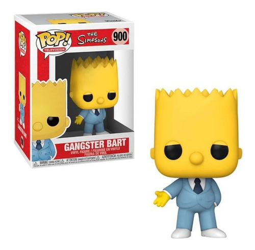 ¡Funko Pop! Los Simpson: Gangster Bart 52947, color único