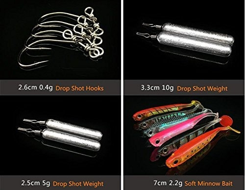 Mimilure Drop Shot Rig Kit Accesorio Para Pesca Bass Perca