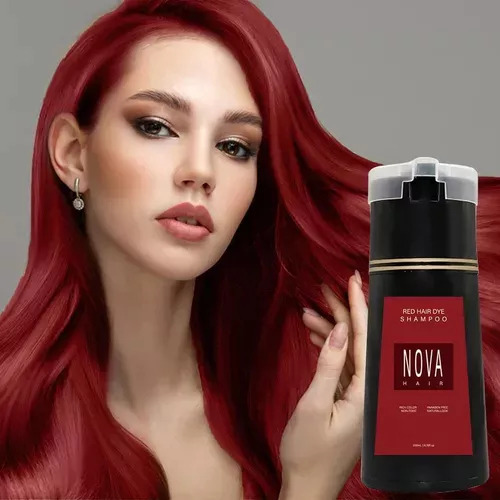 Champú Hair Dye, Champú Hair Instant Dye/1 Unidad, Rojo