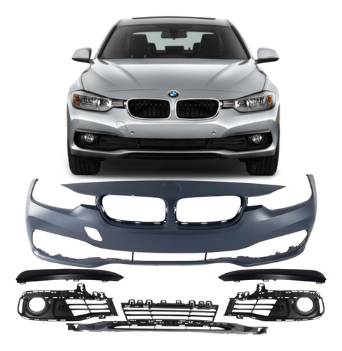 Capa Parachoque Com Grades Bmw Serie 3 320i 2016 2017 2018