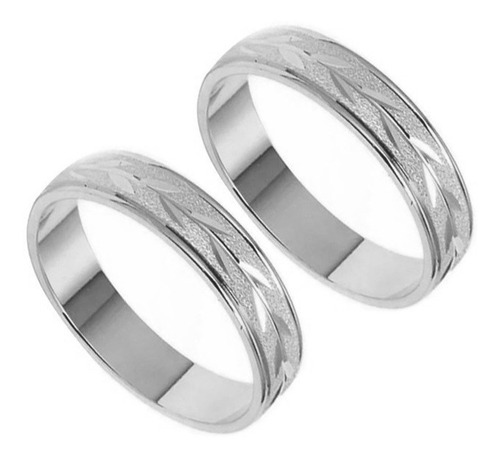 Anillos De Matrimonio Oro 10k Par 4mm Boda - Envió Gratis