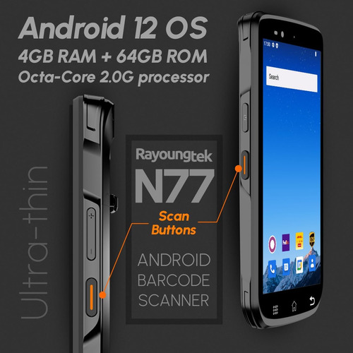Rayoungtek Android 12 Barcode Scanner 4+64gb Zebra Se4710 Có