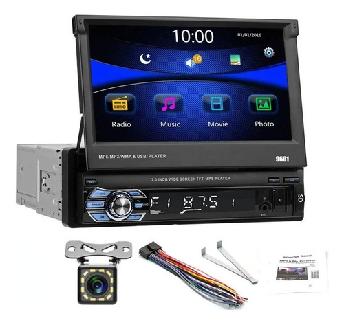 Zk Estéreo De Coche Bluetooth Single Din 7 Pulgadas