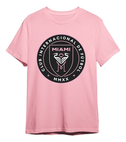 Playera Inter De Miami Mls Messi Futbol Fifas Negra Unisex