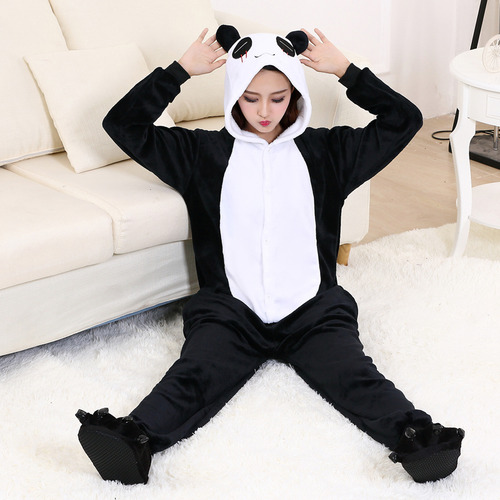 Pijama De Panda Y Oso Para Pijama De Invierno
