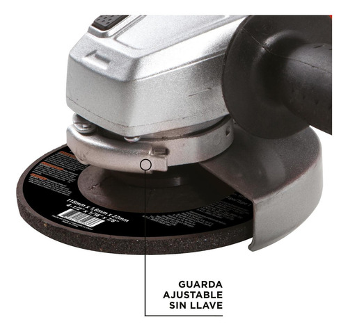 Imagen 6 de 12 de Kit Pulidora 4 1/2 Black Decker + Taladro Percutor 3/8