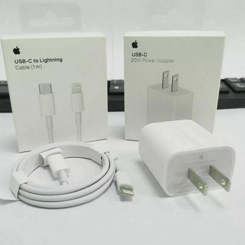 Adaptador de carga cubo iPhone 11 / 12 / 13 y 14, Carga Rapida 20w