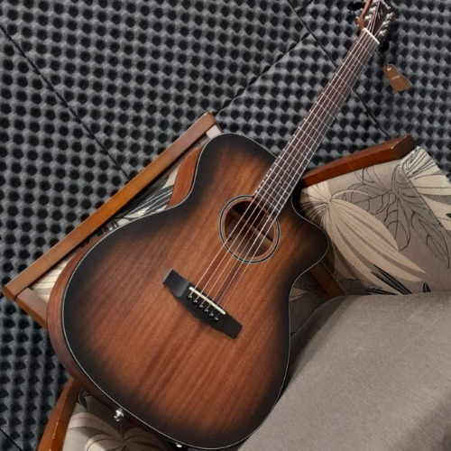 Imagem 6 de 10 de Violão Cort Eletroacústico Core Oc Amh Opbb Sólido Maciço