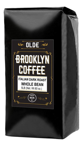Olde Brooklyn Italian Dark Roast Whole Bean Coffee (5lb) - .
