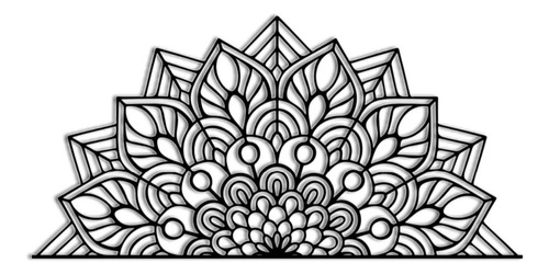 Medio Mandala | Cuadro Decorativo Hogar-oficina | Madera Mdf