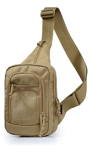 Mochila con correa cruzada, 29 x 20 x 11 cm, Avb Kf-083, color arena y caqui