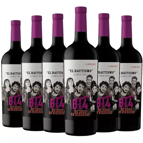 Vino El Bautismo Blend Tintas 750ml X6 01almacen