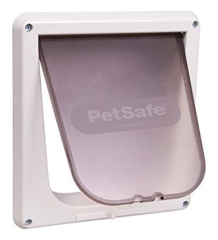 Petsafe Interior 4way Cerradura Puerta De Gato Blanco