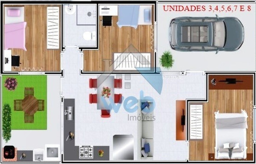 Lindas Casas Em Condomínio Fechado No Bairro Iguaçu, Em Araucária, Em Fase De Construção, Podendo Parcelar Entrada Durante Período De Obras. - Ca01209 - 69026909
