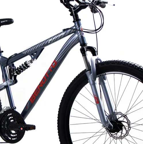 Bicicleta Benotto Mtb Blackcomb Rodada 29 Doble Suspensión Color Gris Oscuro Tamaño Del Cuadro Unica