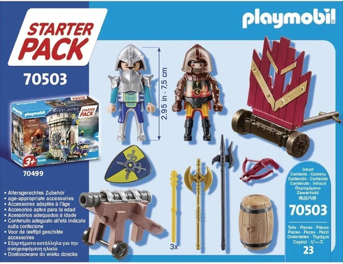 Imagen 5 de 7 de Playmobil Novelmore Duelo De Caballeros Con Cañon 70503 Pack