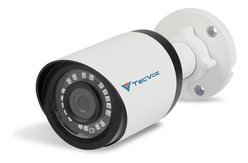 Câmera de segurança Tecvoz TV-ICB212 com resolução de 2MP visão nocturna incluída branca