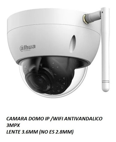 Imagen 2 de 7 de Camara Wifi Tipo Domo 3mpx Dahua (ipchdbw1320ep-w-0280b)