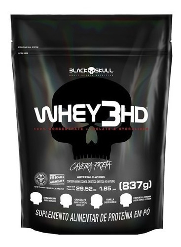 Whey Protein - Whey 3hd 837g Refil Black Skull