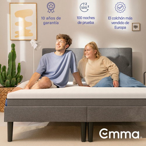 Imagen 6 de 7 de Colchón Emma Hybrid Premium 2 Plazas 150 Cm X 190cm X 24 Cm