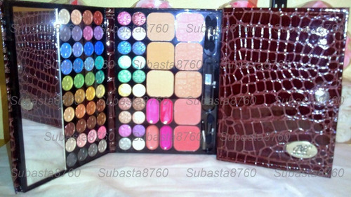 Br Set Agenda Maquillaje Deluxe Paleta Sombras Metal-glitter