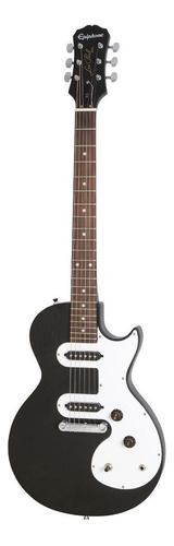 Guitarra elétrica Epiphone Les Paul Melody Maker E1 de  choupo ebony com diapasão de pau-rosa