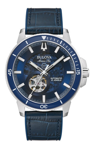 96a291 Reloj Bulova Marine Star Mecánico Cuerda Automático