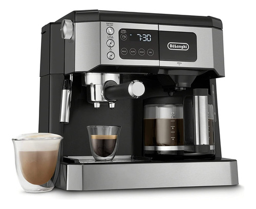 Cafetera Espresso Combinada 3 En 1 Com530m Delonghi Color Plateado